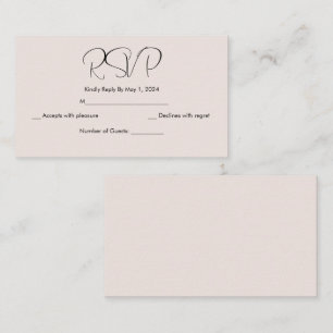 simple japanese cherry blossom rsvp card