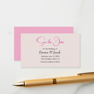 simple japanese cherry blossom save the date card