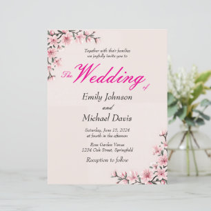 simple japanese cherry blossom wedding