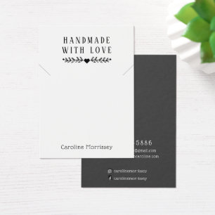 Simple Jewellery Necklace Display Grey Card