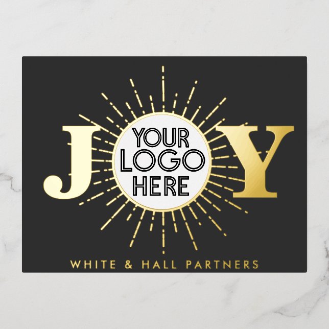 Simple Joy Business Photo Christmas Holiday  (Front)