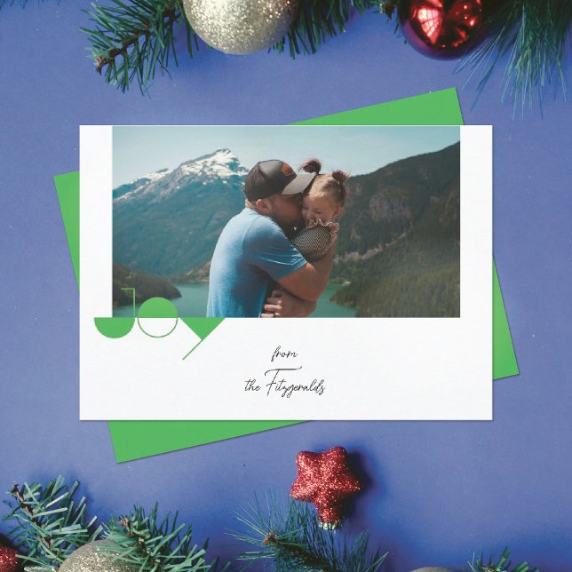 Simple Joy Photo Christmas Card (Creator Uploaded)