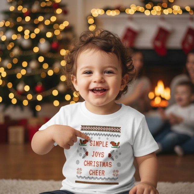 Simple Joys Ugly Sweater Christmas Kids Toddlers  (Creator Uploaded)