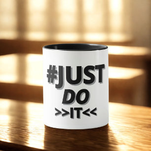 Simple "just do it"Typography Mug