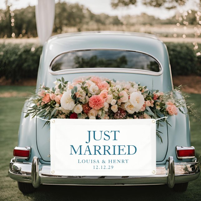 Simple Just Married Car Banner (Creator Uploaded)