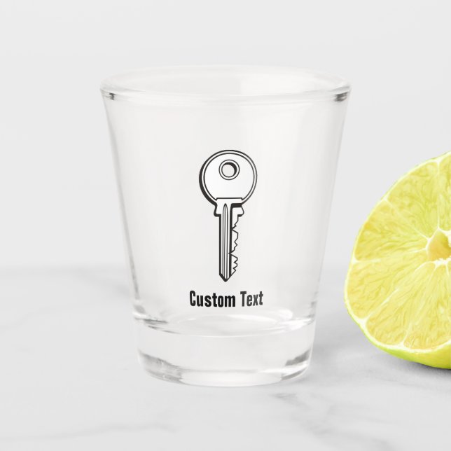 Simple Key Shot Glass (Front)