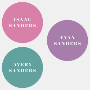 Simple Kids Back to School Waterproof Name