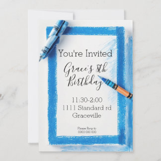 Simple Kids Birthday party invitation