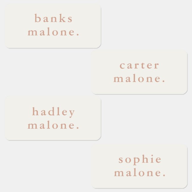 Simple Kids Name Waterproof Clothing (Group)