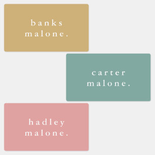 Simple Kids Rainbow Waterproof Name