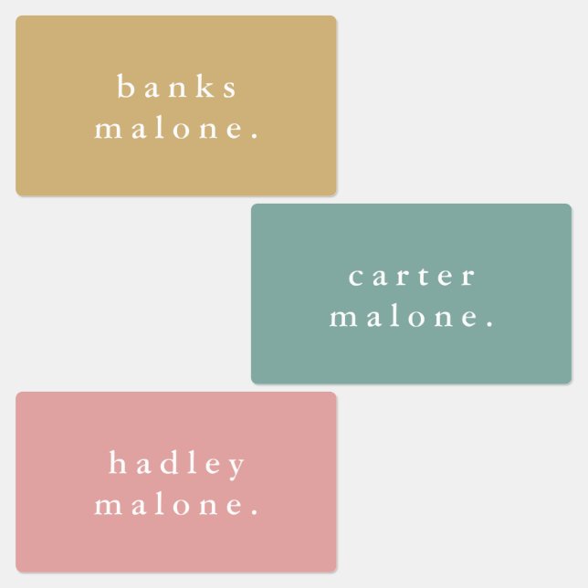 Simple Kids Rainbow Waterproof Name (Group)