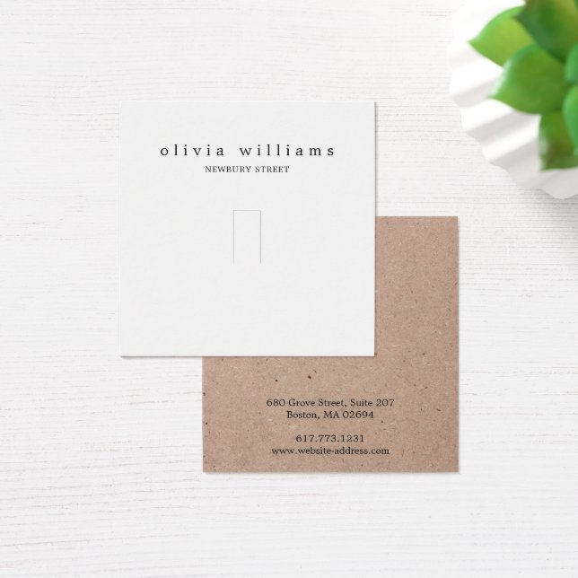 Simple Kraft Paper Ring Jewellery Display Card (Desk)