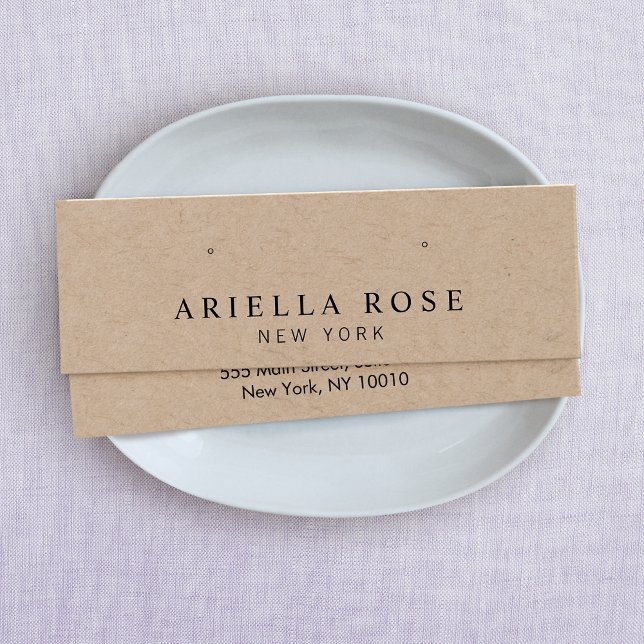 Simple Kraft Stud Earring Jewellery Display Card (Creator Uploaded)