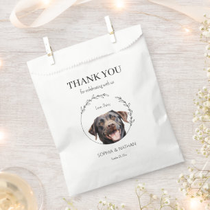 Simple Labrador Retriever Dog Wedding Thank You Favour Bags