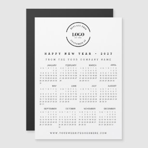 Simple large Logo Happy New Year 2027 Promotional