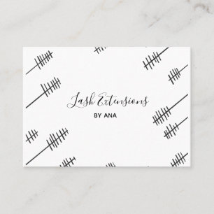 Simple Lash Extension Wands Business Card