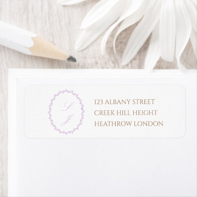 Simple Lavender Crest Monogram Wedding (Insitu)
