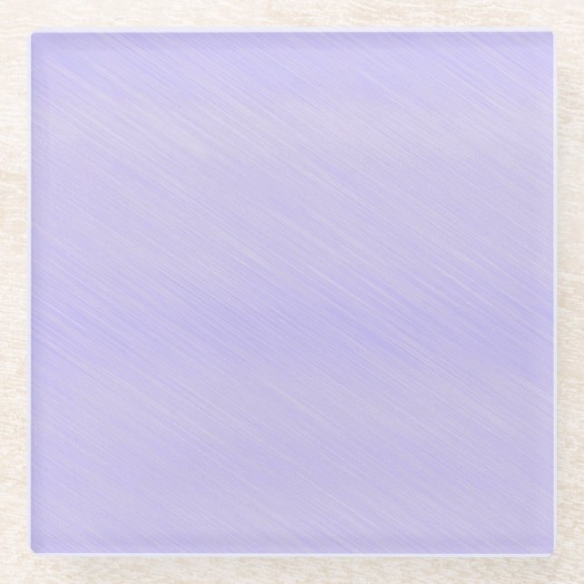Simple Lavender Glass Coaster (Front)