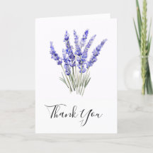 Simple Lavender Sprigs Flowers Watercolor 