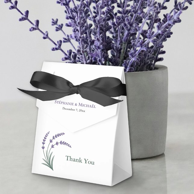 Simple Lavender Wedding Favour Box (Simple Lavender Wedding Favor Boxes)