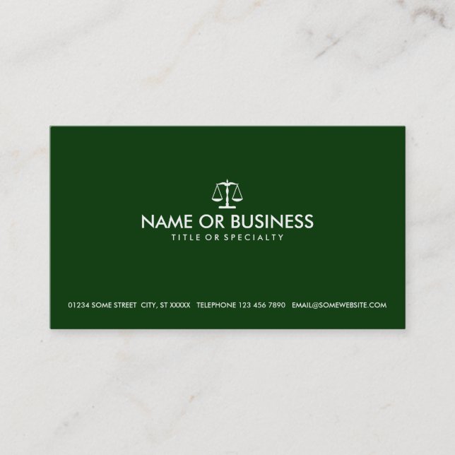 simple law business card (Front)