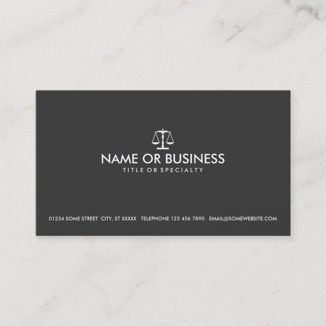 simple law business card (Front)