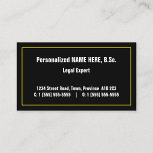 Simple Law Professional Business Card