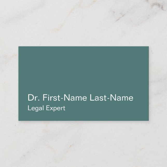 Simple, Law Professional Business Card (Front)