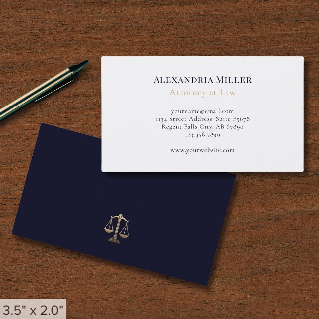 Simple Lawyer Business Card (Creator Uploaded)
