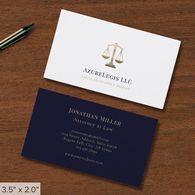 Simple Legal Business Card (Creator Uploaded)