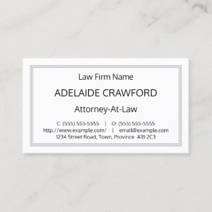 Simple, Legal Professional Business Card