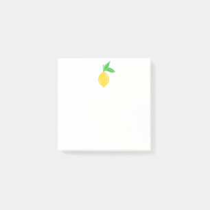Simple Lemon Sticky Note Pad
