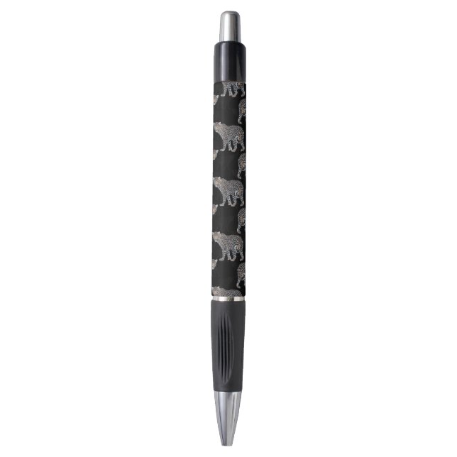 Simple Leopard Animal Black Pattern (Front Vertical)