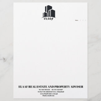 simple letter head design. custom letterhead