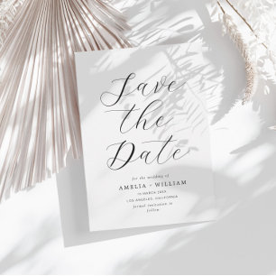 simple lettering wedding Save the Date