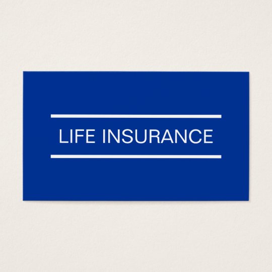 Simple Life Insurance Business Cards