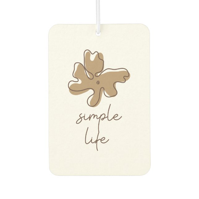 Simple Life Minimalism Air Freshener (Front)