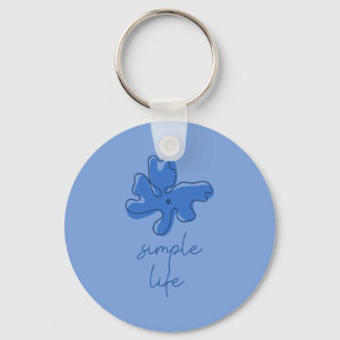 Simple Life Minimalism Keychain