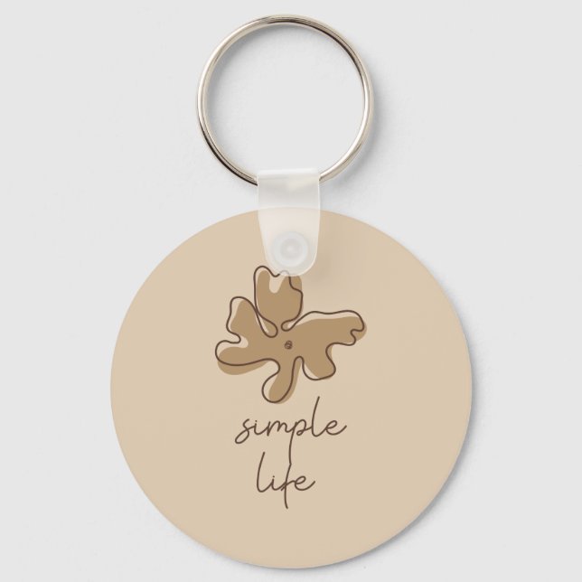 Simple Life Minimalism Keychain (Front)