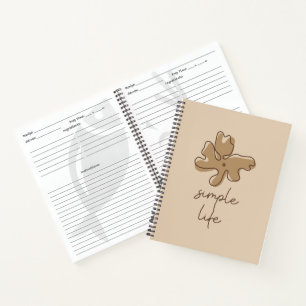 Simple Life Minimalism Spiral Notebook
