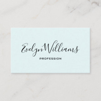 Simple Light Blue Business Card