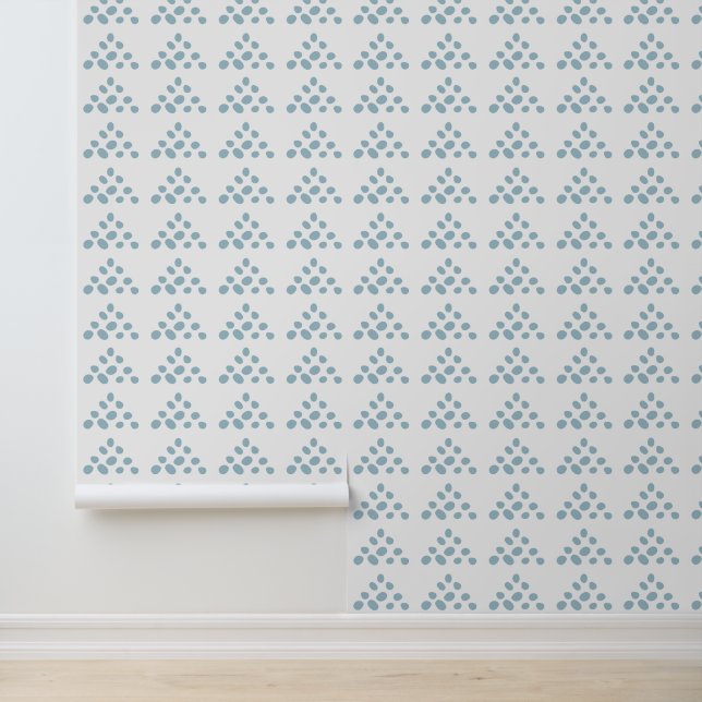 Simple LIght Blue Dots in Triangle Pattern Wallpaper (Application)