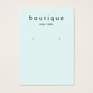 Simple Light Blue  Earring Display Card