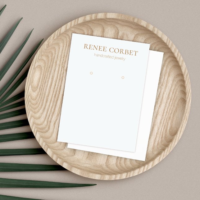 Simple Light Blue Earring Jewellery Display Card (Creator Uploaded)