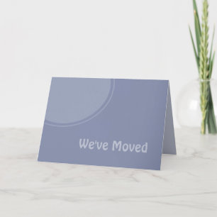 Simple light blue Weve Moved Announcement