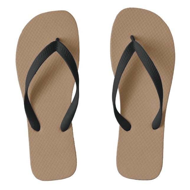 Simple Light Brown Authority®  Flip Flops (Footbed)