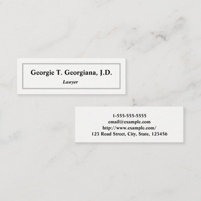 Simple, Light, Clean & Professional Business Card (Front/Back)