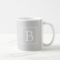 Simple Light Grey Monogram