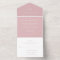 Simple Light Pink Monogram Elegant Wedding
