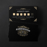 Simple Light Tan Vintage BarberShop Hairstylist Loyalty Card<br><div class="desc">Step into the charm of our vintage barbershop with a touch of simplicity. Introducing our light tan-themed loyalty card, a key to timeless hairstyling experiences. Skilled stylists blend tradition with modern elegance. Enjoy the classic ambiance and earn loyalty rewards with each visit. Join us for a journey where every haircut...</div>